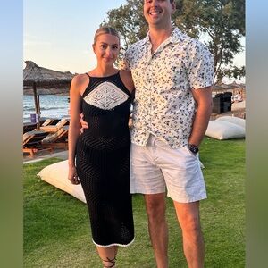 Zara Black crochet dress